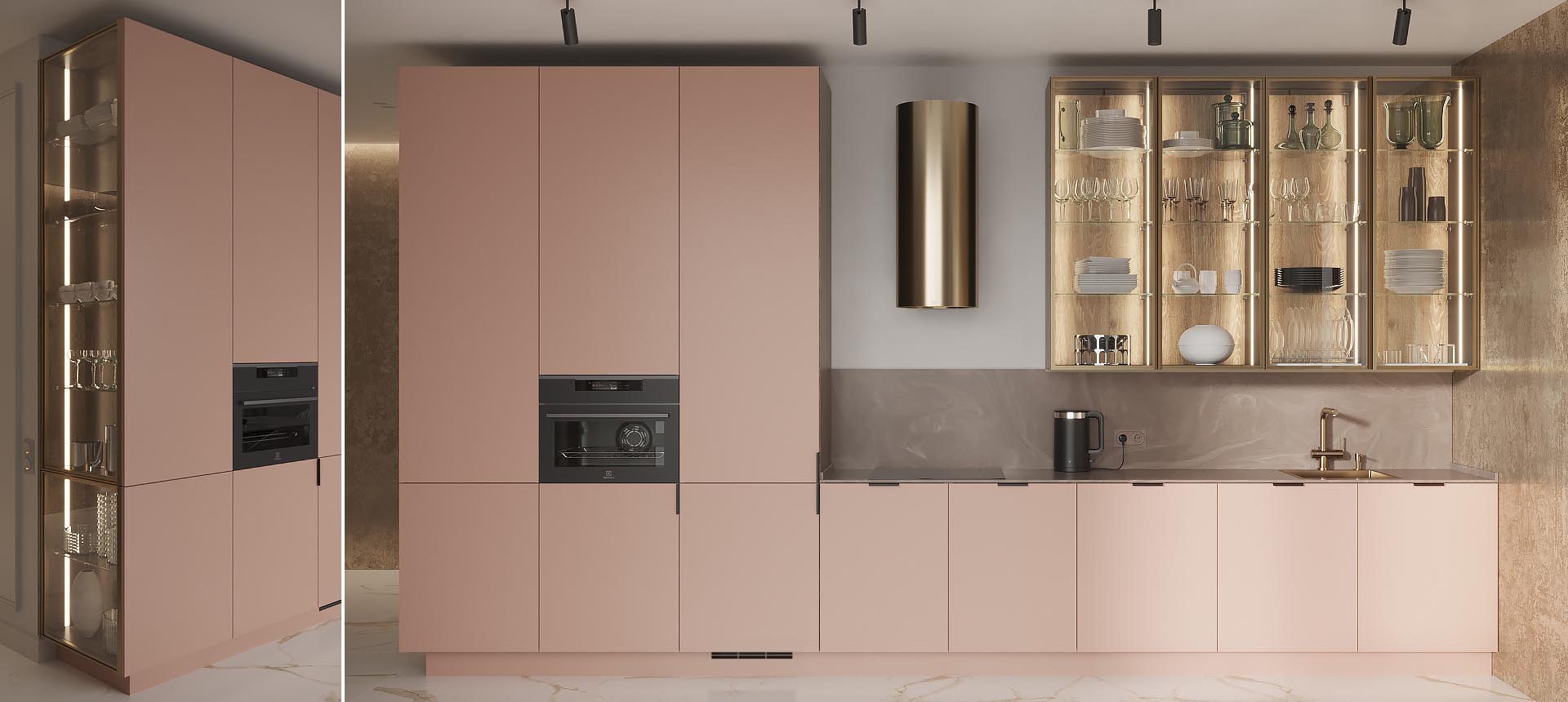 Розовый кварц матовый